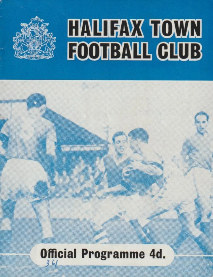 * 1960/61 - HALIFAX TOWN v CHESTERFIELD (12th September 1960) * - Image 1 of 1