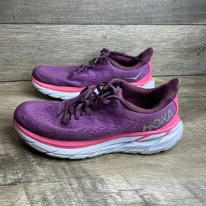 Hoka One One Clifton 8 1119394-GWBY Womens 11 B Running Shoes Grape Wine Sneaker - Picture 1 of 15