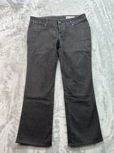 DC Bootcut Stretch Rinse Jeans Womens Sz 29 Black Skate Street Denim Y2K Button - Picture 1 of 16