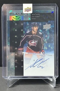 23-24 UD Clear Cut Black Diamond Myriad BLUE Auto Adam Fantilli 24/25 Rookie RC - Picture 1 of 4