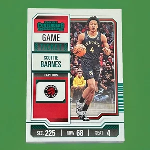 Scottie Barnes Green Game Ticket 2023-24 Panini Contenders #37 - Picture 1 of 3