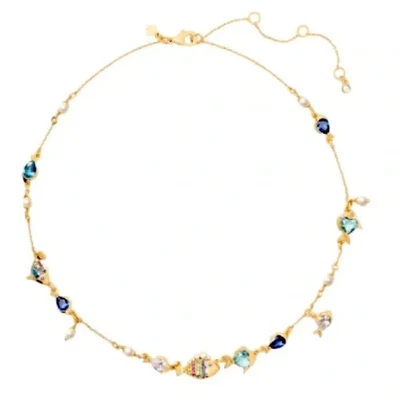 Kate Spade Blue Multi Color What A Catch Necklace. Retail $169 - Image 1 of 4