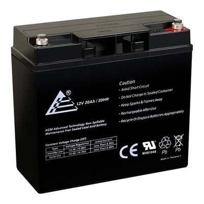 12V 20AH Sealed Lead Acid (AGM) Battery for MODIFIED POWER WHEELS - Image 1 of 4
