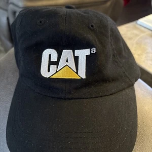 NEW - Cappello Berretto (Cappelli) Autentico Caterpillar CAT Logo Nero/Bianco a Rete - Foto 1 di 3