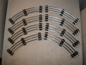 LIONEL 0 GAUGE 3 RAIL BLACK TIE 8 PIECES OF 0-31 CURVE TRACK FULL CIRCLE GOOD - Picture 1 of 4