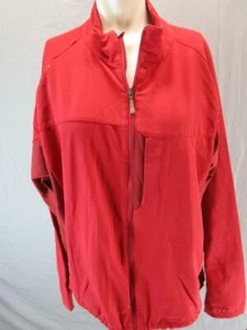 Helly Hansen Size XL Men Red Athletic Full Zip Windproof Track Jacket 6G331 - Picture 1 of 10