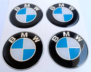 4x 60mm Silikon Emblem Felgen Aufkleber für bmw felgen Nabendeckel Nabenkappen - Bild 1 von 1