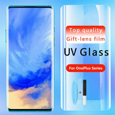High Definition UV Tempered Glass Film For OnePlus 7T Pro Ace 2 13 11R 12R Ace 3 - Image 1 of 4