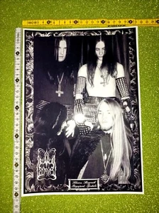 Dimmu Borgir Satyricon Darkthrone - Poster Manifesto Big Sticker No Cd Lp Dvd - Picture 1 of 1