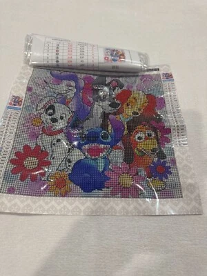 5D DIY Diamond Art Painting, Embroidery Kit Craft Disney Dog Characters
