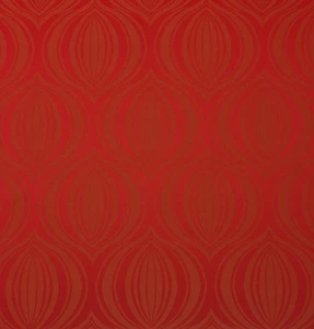 OUTDURA PUMPKIN BRICK RED ORANGE GEOMETRIC OUTDOOR INDOOR FABRIC BTY - Picture 1 of 5