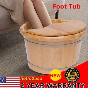 Lavabo Pies Barril Remojo Madera Bañera Cubo Pie Remojo Lavado Sauna - Imagen 1 de 11
