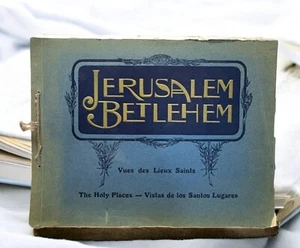 Vintage Jerusalem Bethlehem Vues Des Lieux Saints Eug. Gilbertas Illustrated - Picture 1 of 14