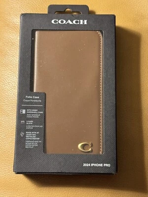 Nueva Funda Folio Hazelnut Coach para iPhone Pro 2024 *Envío Gratis* Foto 1 de 2