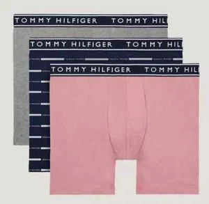 3 PACK TOMMY HILFIGER MEN STRETCH COTTON BOXER BRIEFS Medium Large XLARGE $45 - Picture 1 of 45