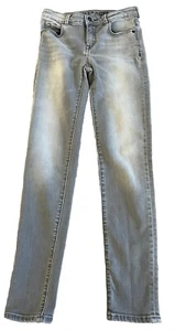 ATHLETA GIRL School Day Skinny Jeans In A Grey Wash Girls Size 12  26x27 - Picture 1 of 7