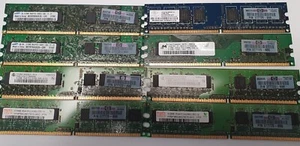 Lot of 8 - 512MB 1Rx8 PC2-5300U-555-12 RAM Memory. Tested and Working pulls. - Picture 1 of 3