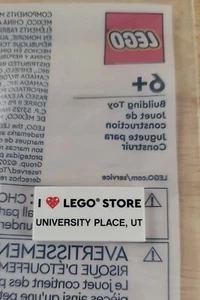 LEGO 6571679 I Love Lego Store UNIVERSITY PLACE Opening Exclusive 2x4 Tile - Picture 1 of 3