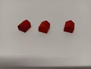 Easy Money By Milton Bradley Replacement 3 Red Houses Only - Picture 1 of 5