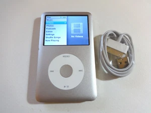 APPLE iPOD  CLASSIC  6TH GEN. SILVER  80GB...NEW HARD DRIVE... - Picture 1 of 9