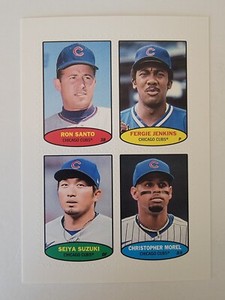 2023 Topps Heritage Stamps Ron Santo Fergie Jenkins Seiya Suzuki Chris Morel