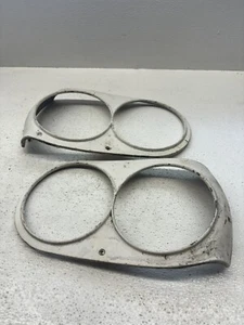 1958-1960 Ford Thunderbird Headlight Bezels  #BAP-16396-A & BAP-16397-A RH & LH - Picture 1 of 7