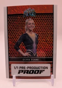 Olivia Livvy Dunne 2024 Foglia Metallo Ginnastica 1/1 Prova Pre Produzione - Foto 1 di 2