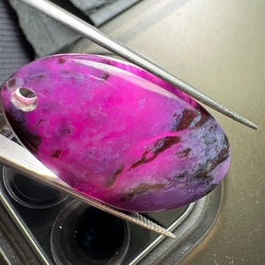 Gel SUGILITE Colgante Cuentas Cabujón Natural - Dije Joyería Piedras Preciosas - Imagen 1 de 6