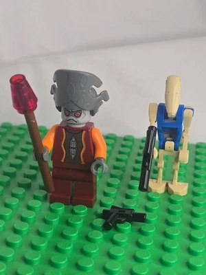 LEGO Nute Gunray & Droid Pilot Minifiguras - SW0242 y SW0095 Foto 1 de 4