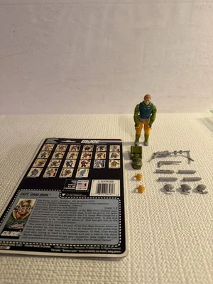 Capt. Grid-Iron V1 Complete 1990 G.I. Joe Action Figure With Uncut Card Back - Image 1 of 4