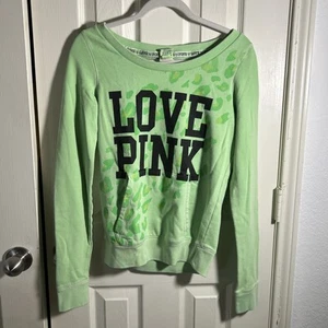Victoria Secret PINK grün Langarm Rundhals bequem Lounge Größe S - Bild 1 von 5