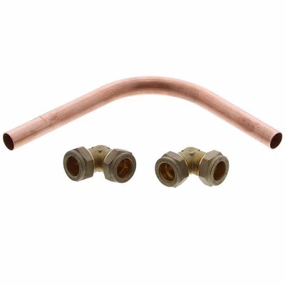 Mira Jump Mk2 Shower Inlet Pipe 15mm Compression Elbows Accessory Kit 1.1788.443