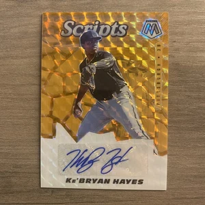 Panini Mosaic Gold Scripts 2021 Ke'Bryan Hayes #SCR-KH Rookie Auto RC - Imagen 1 de 1