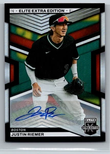 Justin Riemer 2023 Panini Elite Extra Edition Auto #52 Boston Red Sox - Bild 1 von 2