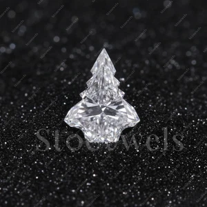 Christmas Tree Lab Grown Diamond Fancy Cut IGI Certified VVS-VS DEF CVD HPHT 1ct - Picture 1 of 23