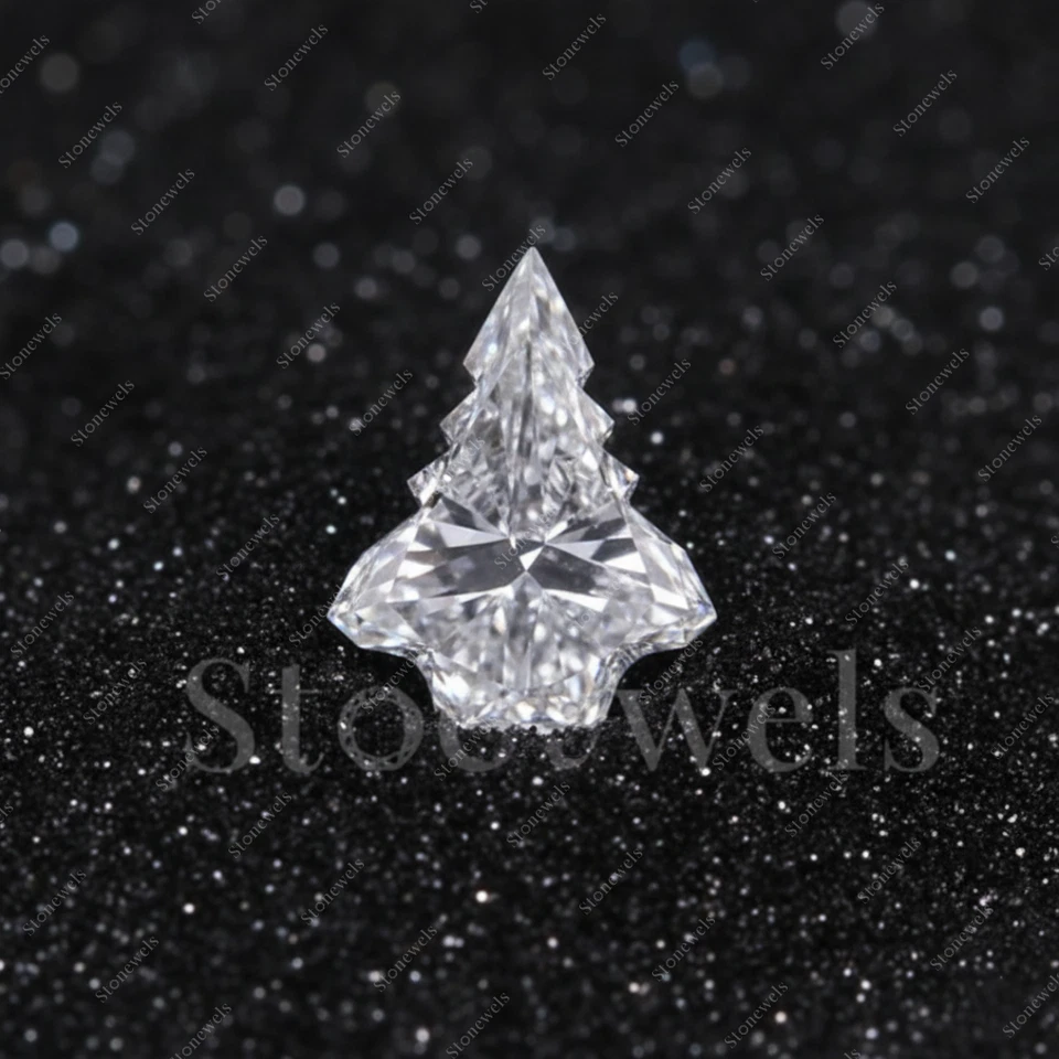 Christmas Tree Lab Grown Diamond Fancy Cut IGI Certified VVS-VS DEF CVD HPHT 1ct - Image 1 of 4