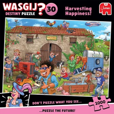 Wasgij Destiny 30 Harvesting Happiness! Jigsaw Puzzle (1000 Pieces) - Image 1 of 2
