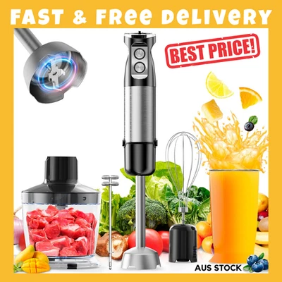 1200W Immersion Hand Stick Blender 5-in-1 Set with Whisk Frother Chopper Beaker - image 1 of 4