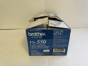 GENUINE Brother TN-550 Black Toner Cartridge Opened Box Sealed Bag TN550 - Picture 1 of 3