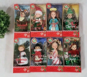 8 Mattel Kelly Club Dolls Christmas Peppermint Snowman Reindeer Caroling Angel - Picture 1 of 16