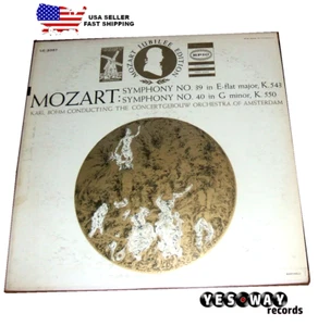 Karl Bohm - Mozart Symphony No 39, 40 LP Concertgebouw Amsterdam Epic LC 3357 VG - Picture 1 of 3