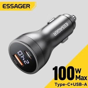 Essager 100W Auto USB-C Ladegerät PD QC 45W für iPhone16 Samsung S24 Evrensel - Bild 1 von 8