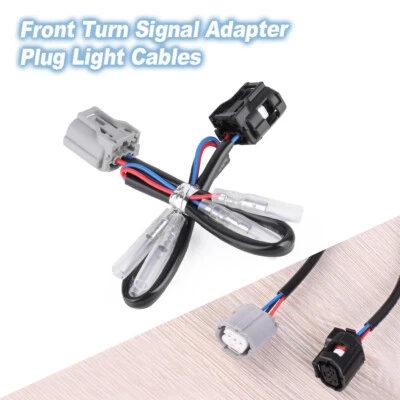 Front Turn Signal Adapter Plug Light Cables For Yamaha MT-09/SP  MT-10/SP YZF R3 — 第 1/4 张图片
