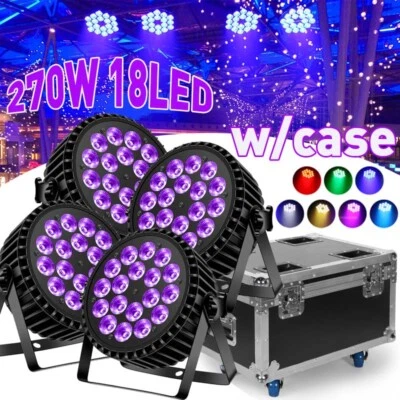 270W 18LED PAR Luz RGBW Escenario Barra Lavado Iluminación DMX DJ Disco Fiesta Halloween Foto 1 de 4