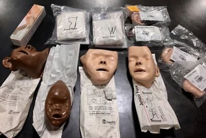 Resusci Anne Replacement Manikin Laerdal CPR Face Training - Lot of 10 pieces - Picture 1 of 6
