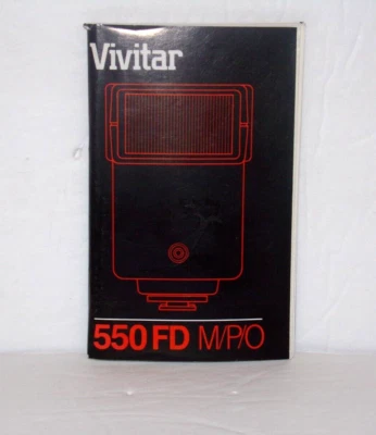 Vivitar 550FD Flash M/P/O Instruction Manual - Image 1 of 3