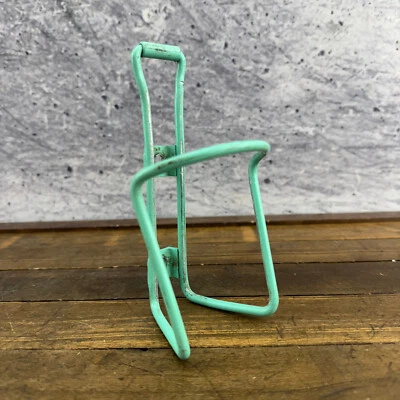 Juego de jaula de botella de agua Celeste vintage verde bicicleta de carretera MTB años 80 90 doblada Foto 1 de 4