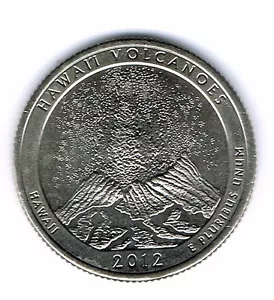 2012-D Brilliant Uncirculated Hawai'i Volcaoes National Park Quarter Coin! - Picture 1 of 2