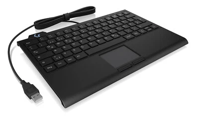 KeySonic KSK-5210ELU Mini-USB-Tastatur Hintergrundbeleuchtung 60948 B-Ware - Bild 1 von 4
