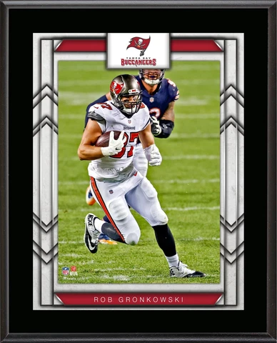 Rob Gronkowski Tampa Bay Buccaneers 10.5" x 13" Player Plaque Cover
